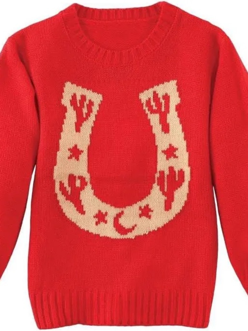 Wrangler Sweater with Beige Horseshoe
